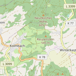 rundtour uber die neunkircher hohe mit fallbach wasserfall gps wanderatlas